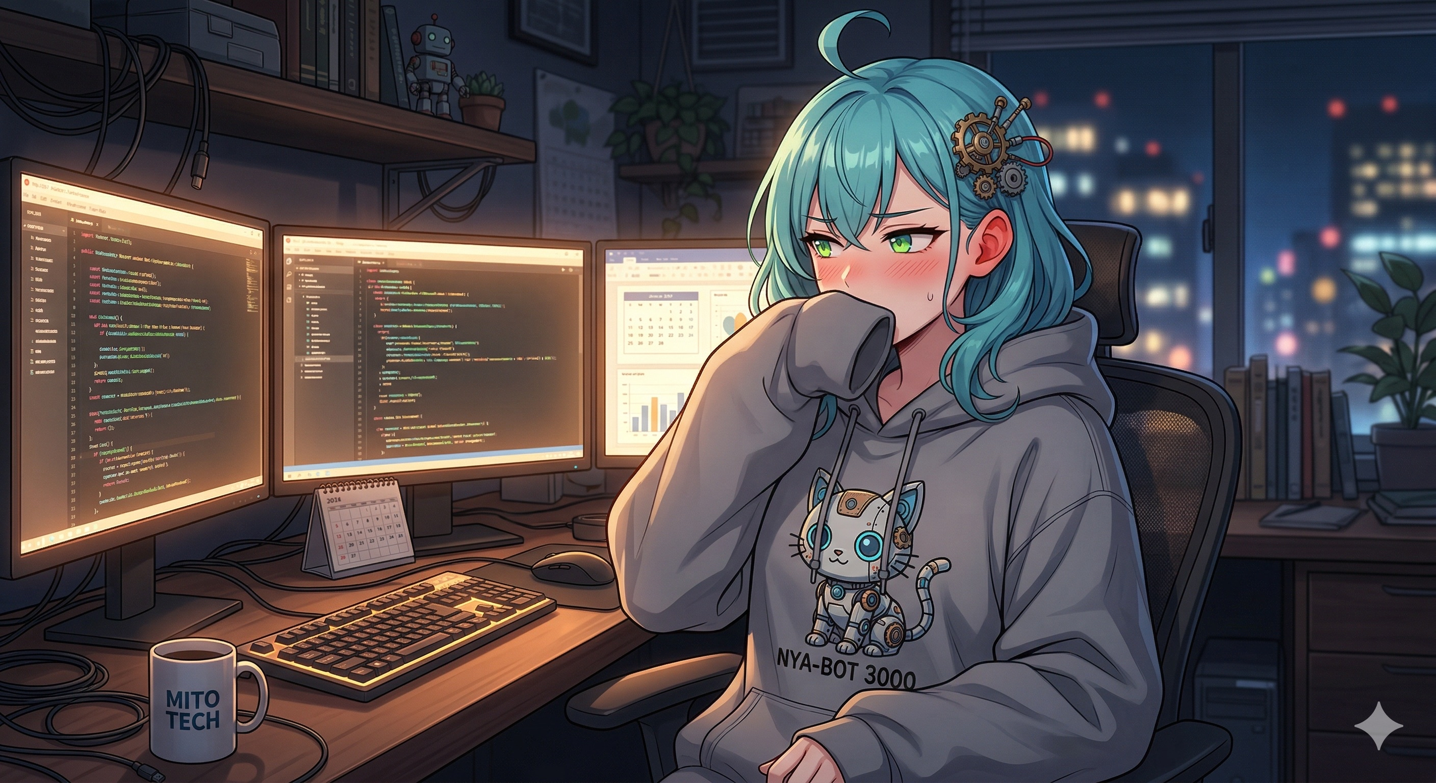 Suzune — late night coding session